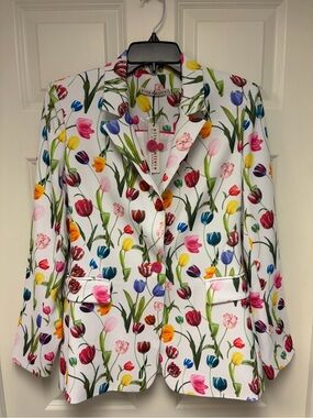 Alice + Olivia Kiss My Tulip Blazer Size 8 NWT